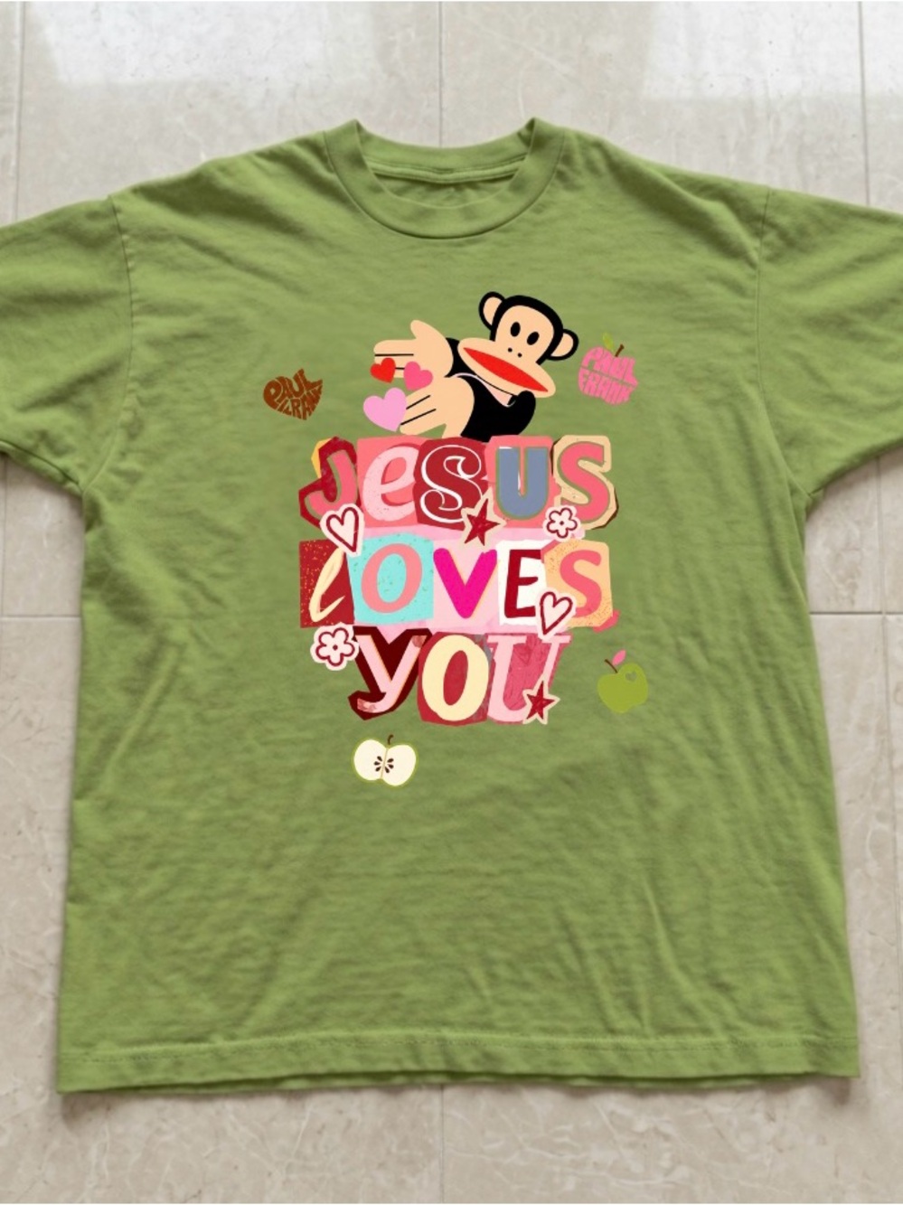 Kiwi "Jesus Loves You" Monkey Graphic Tee